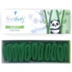 Novibaby 5'li Bambu Yenidoğan Bebek Çorap I Pine Green Yeşil Kız Erkek Bebek Çorabı - Koyu Yeşil - 1 - 1,5 Yaş
