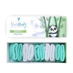 Novibaby 5'li Bambu Yenidoğan Bebek Çorap (Minty, 6-12 Ay)