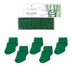 Novibaby 5'li Bambu Yenidoğan Bebek Çorap (Pine Green, 12-18 Ay)