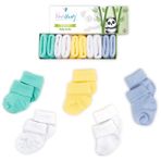 Novibaby 5'li Bambu Yenidoğan Bebek Çorap (Summer Boy, 6-12 Ay)