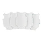 Novibaby 5'li Bebek Atlet Body Zıbın Çıtçıtlı Ekru 100% Pamuk 3-6 Ay