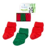 Novibaby Bambu Flag 0-6 Ay 3'lü Yenidoğan Bebek Çorabı