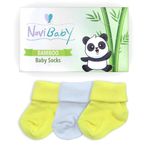 Novibaby Bambu Flower 0-6 Ay 3'lü Yenidoğan Bebek Çorabı