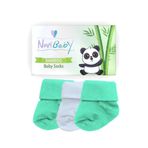 Novibaby Bambu Minty 0-6 Ay 3'lü Yenidoğan Bebek Çorabı