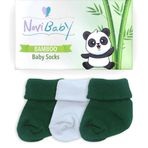 Novibaby Bambu Nature 0-6 Ay 3'lü Yenidoğan Bebek Çorabı