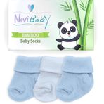Novibaby Bambu Sky 0-6 Ay 3'lü Yenidoğan Bebek Çorabı