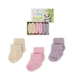 Novibaby Bambu Trendy 0-6 Ay 3'lü Yenidoğan Bebek Çorabı