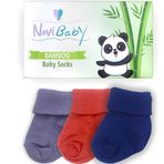 Novibaby Bambu Winter Mix 0-6 Ay 3'lü Yenidoğan Bebek Çorabı