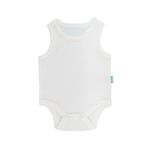 Novibaby Bebek Atlet Body Zıbın Çıtçıtlı Ekru 100% Pamuk 6-9 Ay