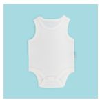 Novibaby Bebek Atlet Body Zıbın Çıtçıtlı Ekru 100% Pamuk 9-12 Ay