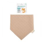 Novibaby Müslin Bebek Fular Önlük – Latte – Mama Önlüğü Salya Bezi Ağız Mendili Bandana 30x30cm
