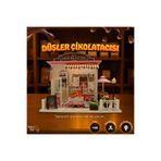 NoviHobby 3D Puzzle Ahşap Minyatür Maket Kiti DIY Kendin Yap Led Işıklandırmalı Maket Ev