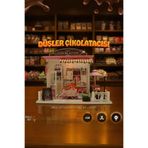 NoviHobby Düşler Çikolatası 3D Puzzle Ahşap Minyatür Maket Kiti DIY Kendin Yap Led Işıklandırmalı Maket Ev