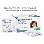 Novis Liora Çocuk Göz Pedi 5.7 x 8 cm Steril Yapışkanlı Göz Bandı Çocuk Göz Kapama Pedi 50 Adet 1 Kutu - 000-Siyah
