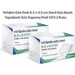 Novis Liora Yetişkin Göz Pedi 6.5 x 9.5 cm Steril Yapışkanlı Göz Bandı 50’li 2 Kutu Göz Kapama Pedi