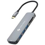 Novoo Type-C to 2xUSB-A 3.0 4K HDMI TF SD Kart Okuyucu Dönüştürücü