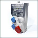 Novsen IP66 2 Adet 3x16A 1 Adet 5x32A Kilitli Priz Kombinasyon Panosu