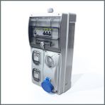 Novsen IP66 2 Adet Schuko 16A 1 Adet 3x16A Kilitli Priz Kombinasyon Panosu