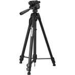 Novstrap 3730 Tripod 153 cm Profesyonel Alüminyum Kamera Fotoğraf Makinesi Telefon Tutucu Tripod - Siyah