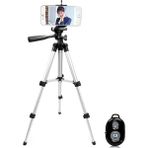 Novstrap 3888 Tripod 102 cm Bluetooth Kumandalı Alüminyum Kamera Fotoğraf Makinesi Telefon Tutucu - Siyah