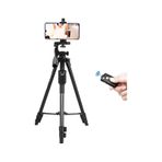NovStrap 5208 Tripod 125 cm Bluetooth Kumandalı Alüminyum Kamera Fotoğraf Makinesi Telefon Tutucu