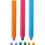 Novstrap Akıllı Tahta Kalemi Stylus Dokunmatik Tablet Kalemi 3 Adet Kalem + 6 Adet Yedek Uç - Çok Renkli - 3 lu Akıllı Tahta Kalemi