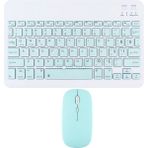 Novstrap Apple iPad 7. 8. 9. Nesil 10.2 inç Uyumlu Açık Yeşil Bluetooth Klavye-Mouse