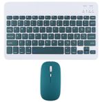 Novstrap Apple iPad Air 4/5. Nesil 10.9 inç Uyumlu Koyu Yeşil Bluetooth Klavye-Mouse