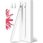 Novstrap Apple iPad Mini 5/6 Nesil ile Uyumlu Dokunmatik Tablet Kalemi DZ900 Gen3 Stylus Pencil Avuç Içi Reddi 2 Adet Yedek Uç - Beyaz