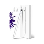 NovStrap Apple iPad Pro 11 2/3/4 Nesil ile Uyumlu Dokunmatik Tablet Kalemi DZ900 Gen3 Stylus Pencil Avuç İçi Reddi 2 Adet Yedek Uç