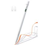 NovStrap Apple iPad Pro 11 (M4) ile Uyumlu Bluetooth Dokunmatik Tablet Kalemi BP25BL Pil Ekranlı Kısayol Tuşlu Stylus Pencil