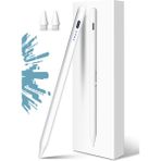 Novstrap Apple iPad Pro 13 (M4) ile Uyumlu Dokunmatik Tablet Kalemi DZ900 Avuç Içi Reddi Gen3 Stylus Pencil 2 Adet Yedek Uç - Beyaz
