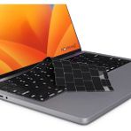 NovStrap Apple Macbook Air 13 İnç M1 A2337 A1932 A2179 ile Uyumlu Türkçe Q Siyah Klavye Koruyucu Kılıf