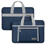 Novstrap Apple Macbook Pro 13 Inç A1706-A1708-A1989-A2159 ile Uyumlu Oxford Kumaş Çanta Kılıf Sleeve - Lacivert