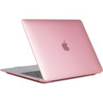 NovStrap Apple Macbook Pro 13 Inch A1706-A1708 -A1989-A2159 Uyumlu Kılıf Sert Rubber Üst ve Alt Koruma Kapak - Pembe