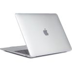 NovStrap Apple Macbook Pro 13 Inch A1706-A1708 -A1989-A2159 Uyumlu Kılıf Sert Rubber Üst ve Alt Koruma Kapak - Şeffaf