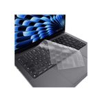 Novstrap Apple Uyumlu Macbook Air 13 13.6 M2 M3 M4 M5 A2681 A3113 A3240 A3449 İle Türkçe Şeffaf Klavye Koruyucu Kılıf Şeffaf