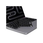 Novstrap Apple Uyumlu MacBook Pro 14 İnç M4 A3401 A3112 A3185 İle Türkçe Klavye Koruyucu Siyah Kılıf Karışık Çok Renkli