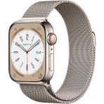NovStrap Apple Watch 38 40 41 mm Seri 3 4 5 6 7 8 9 Se ile Uyumlu Kordon Starlight Hasır Örgü Metal - APPLE WATCH 38/40/41mm