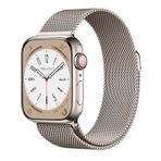 Novstrap Apple Watch Se 40mm Uyumlu Starlight Yıldız Işığı Hasır Örgü Metal Kordon Kayış