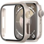Novstrap Apple Watch Seri 7/8/9 45MM ile Uyumlu Ekran Kasa Koruyucu Kapak Kılıf 360 Tam Koruma - Starlight