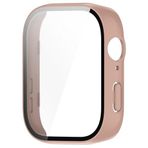 NovStrap Huawei Watch Fit 3 ile Uyumlu Ekran Koruyucu Temperli Cam Kasa Koruyucu Kılıf Sert Pc PEMBE