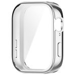 NovStrap Huawei Watch Fit 3 ile Uyumlu Ekran Koruyucu ve Kasa Koruyucu TPU Yumuşak Silikon Kılıf GÜMÜŞ