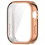 NovStrap Huawei Watch Fit 3 ile Uyumlu Ekran Koruyucu ve Kasa Koruyucu TPU Yumuşak Silikon Kılıf ROSE GOLD-PEMBE