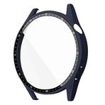 NovStrap Huawei Watch GT3 46mm ile Uyumlu Ekran Koruyucu Temperli Cam ve Kasa Koruyucu Sert PC LACİVERT