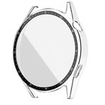 NovStrap Huawei Watch GT3 46mm ile Uyumlu Ekran Koruyucu Temperli Cam ve Kasa Koruyucu Sert PC ŞEFFAF