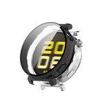 NovStrap Huawei Watch Gt5 41mm ile Uyumlu Ekran Koruyucu Cam ve Kasa Koruyucu Kılıf Sert Polikarbon SİYAH