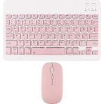 Novstrap iPad Air 1/Air 2/ Pro 9.7 inç 2015 2016 2017 2018 Uyumlu Pembe Bluetooth Klavye-Mouse