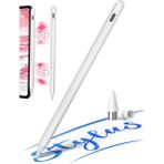 Novstrap Ipad / Ipad Mini 1 2 3 4 ile Uyumlu Dokunmatik Tablet Kalemi Gen2 Stylus Pencil FR2911 - Beyaz - IP MINI (2018 ONCESI)