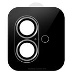 NovStrap iPhone 16 / iPhone 16 Plus ile Uyumlu Kamera Koruma Lens Koruyucu Cam Uygulama Aparatlı GÜMÜŞ